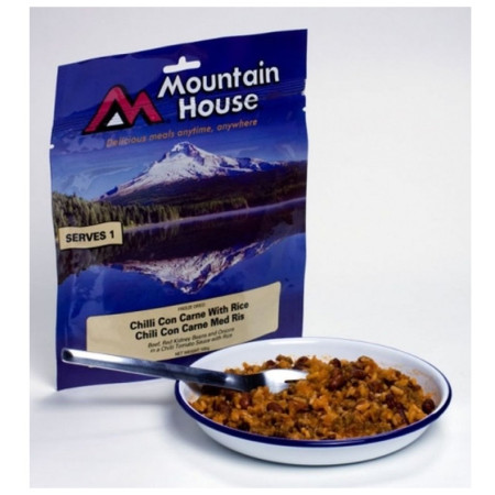 Mâncare deshitradată Mountain house Chilli con carne cu orez 100 g