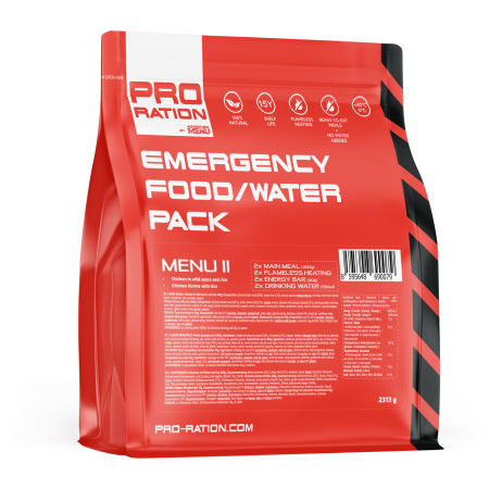 Fel principal Adventure Menu Emergency food/water pack, Menu II roșu red