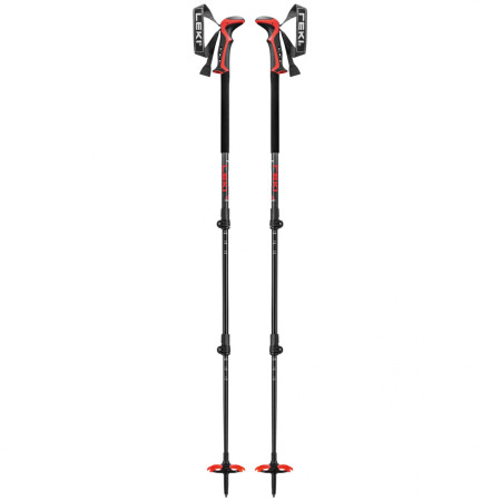 Bețe de schi alpinism Leki Haute Route 3 negru/roșu