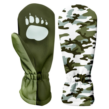 Mănuși softshell pentru copii WAMU Khaki