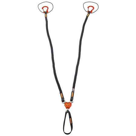 Buclă Camp X-Gyro Leash - 92/147 Cm negru/portocaliu