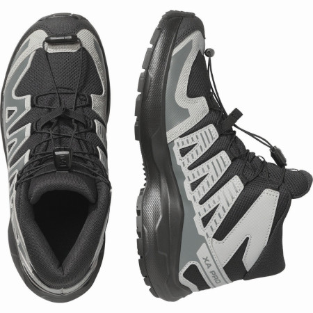 Încălțăminte copii Salomon Xa Pro Mid Wp J Black-Sedona Sage-Wrought Iron