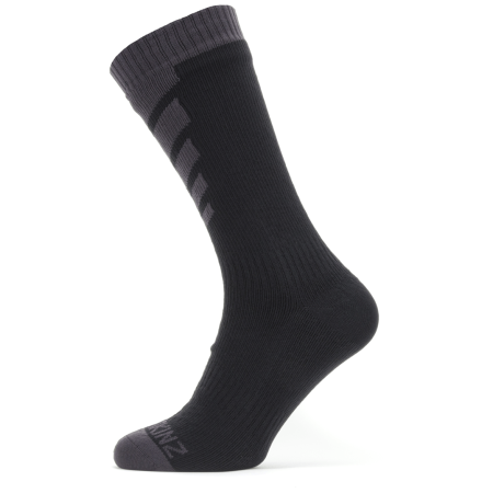 Șosete impermiabile Sealskinz WP Warm Weather Mid negru/gri