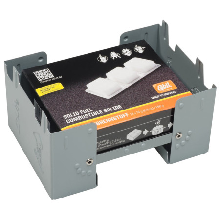 Arzător pe alcool Esbit Pocket Stove 12 x 14 g argintiu silver