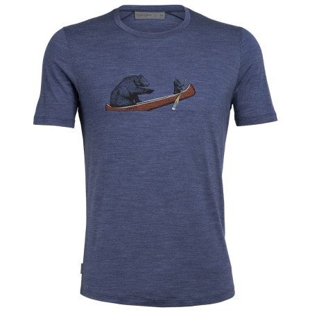 Tricou bărbați Icebreaker Sphere SS Crw Canoe Companions albastru