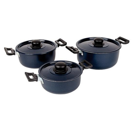 Set de vase Bo-Camp Rondo 3 buc. negru