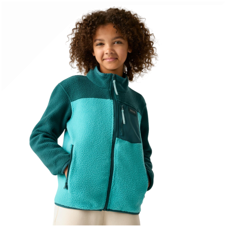 Hanorac funcțional copii Regatta Junior Frankie Warm Fleece Mediterranea/Turquoise