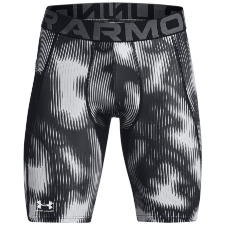 Boxeri funcționali bărbați Under Armour HG Prtd Long Shorts negru/alb