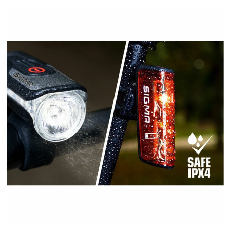 Lumină față / spate Sigma Aura 80 USB + Blaze