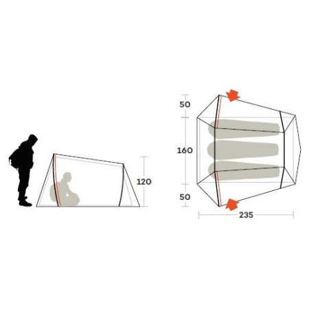 Cort ultra ușor Ferrino Lightent 3 Pro