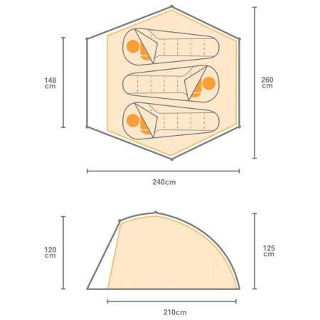 Cort turistic Regatta Montegra Geo 3 Mn