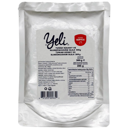 Mâncare pentru călătorii Yeli Bucăți de ton în ulei de floarea-soarelui (300g)