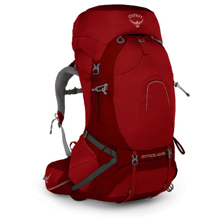 Rucsac Osprey Atmos AG 65 roșu rigby red
