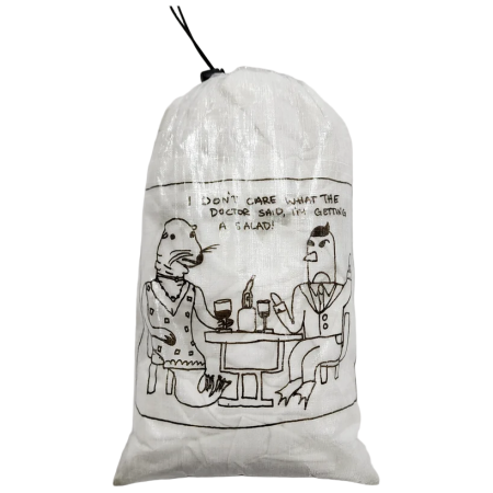 Ambalaj High Tail Designs Drawstring Stuff Sack Date Night alb Date Night