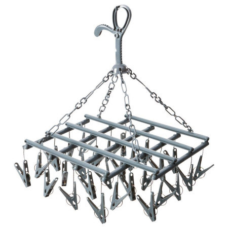 Uscător pliabil expus pentru rufe Bo-Camp 28 clame