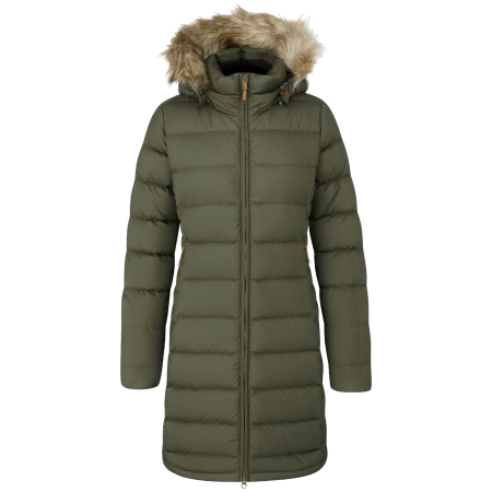 Geacă lungă femei Rab Deep Cover Parka verde Army