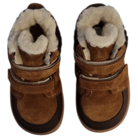 Încălțăminte barefoot pentru copii beBare 3555TY Tan