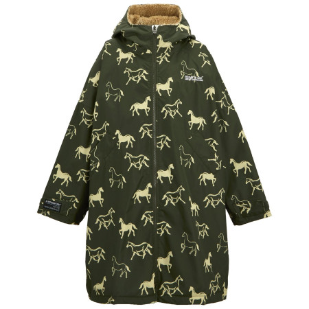 Geacă impermeabilă copii Regatta Junior Waterproof Changing Robe DrkKhHrses verde închis DrkKhHrses