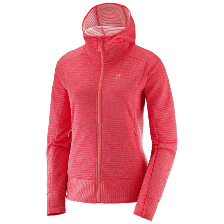 Hanorac femei Salomon Right Nice Mid Hoodie W roșu