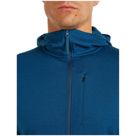 Hanorac funcțional bărbați Icebreaker M Mer 260 Quantum IV LS Zip Hoodie