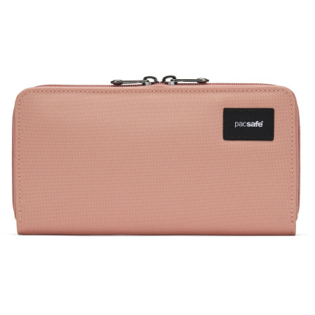 Portofel Pacsafe RFIDsafe Continental Wallet roz rose