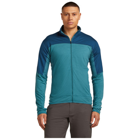Hanorac funcțional bărbați Icebreaker Men Merino Blend 300 RealFleece™ Descender LS Zip