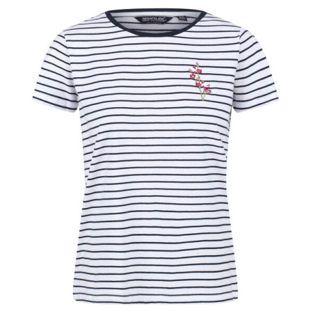 Tricou femei Regatta Odalis albastru/alb