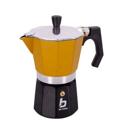 Fierbător Bo-Camp Percolator Hudson 3-cups negru/galben