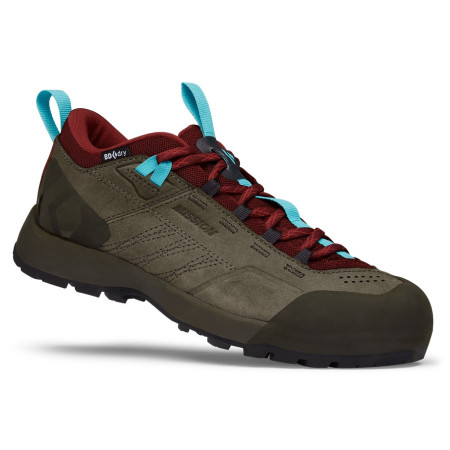 Încălțăminte turistică femei Black Diamond Mission LTHR LW WP W verde/roșu