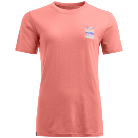 Tricou funcțional femei Ortovox 140 Cool Mtn Gradient Ts roz Blossom