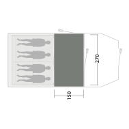 Covor pentru cort Outwell Cozy Carpet Rockwell 4