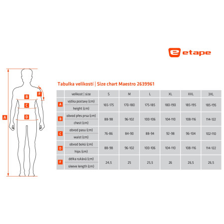 Tricou de ciclism bărbați Etape Maestro