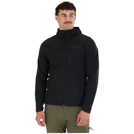 Hanorac funcțional bărbați Fundango Nagano Full Zip Hoodie negru black