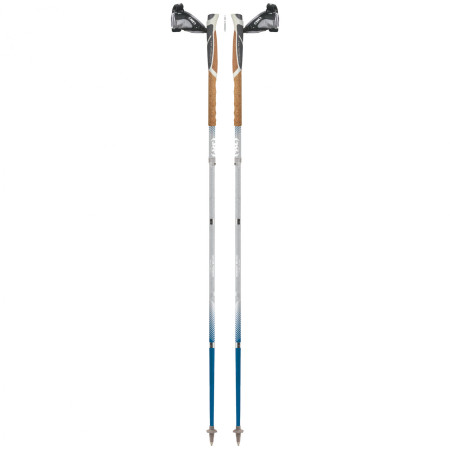 Bețe de trekking TSL Trail Alu 4 Cork Cross albastru/gri