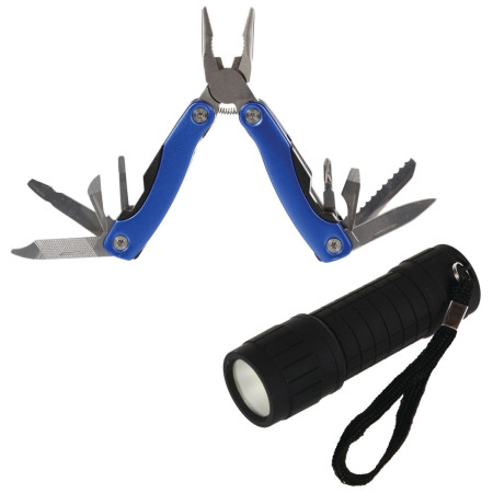 Set multitool + lanternă Regatta Gadget Box albastru / negru
