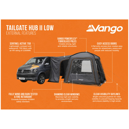 Cort frontal Vango Tailgate AirHub II Low