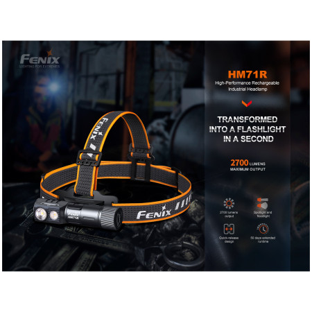 Lanternă frontală Fenix HM71R