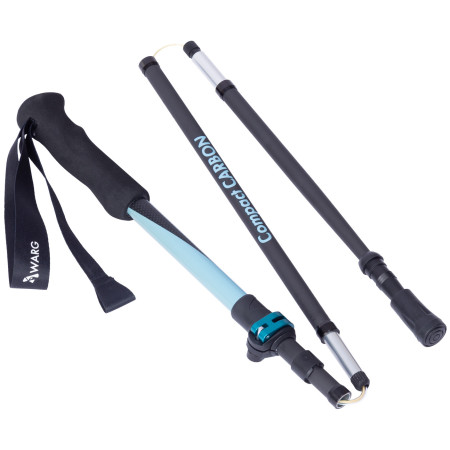 Bețe de trekking Warg Compact Carbon negru/albastru