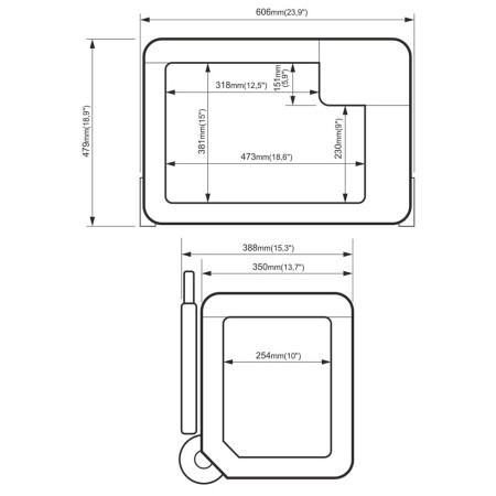 Ladă frigorifică cu compresor Yolco BCX40