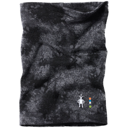 Fular circular copii Smartwool Kids' Thermal Merino Neck Gaiter negru Black Tie Dye