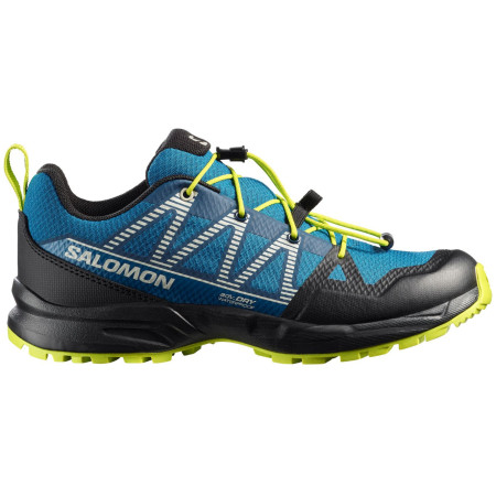 Încălțăminte copii Salomon Outscape Waterproof J albastru Mykonos Blue / Black / Acid Lime