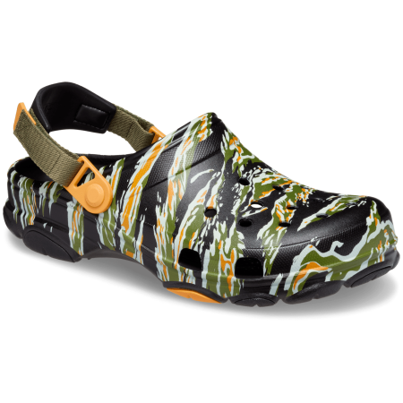 Papuci bărbați Crocs Classic All Terrain Camo Clog negru/verde