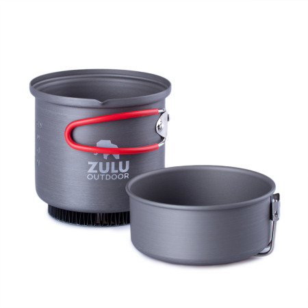Set vase Zulu Inja Plus gri/roșu