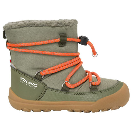 Încălțăminte de iarnă copii Viking Outdoor Footwear Birch Barefoot Warm WP Pull-on Olive olive Olive