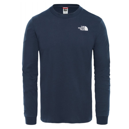 Tricou bărbați The North Face Simple Dome Tee Long Sleeve albastru închis