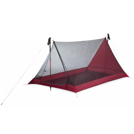 Cort ultra ușor MSR Thru-Hiker Mesh House 3 V2 roșu
