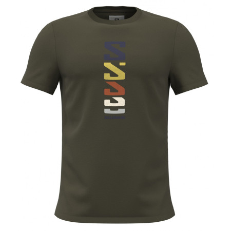 Tricou bărbați Salomon Outlife Graphic Retro Type verde