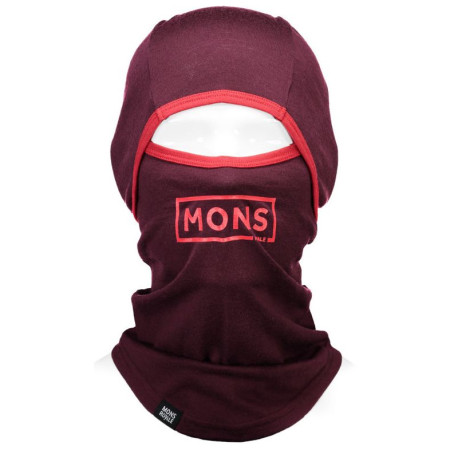 Cagulă Mons Royale Santa Rosa Hinge Balaclava Box vișiniu Burgundy
