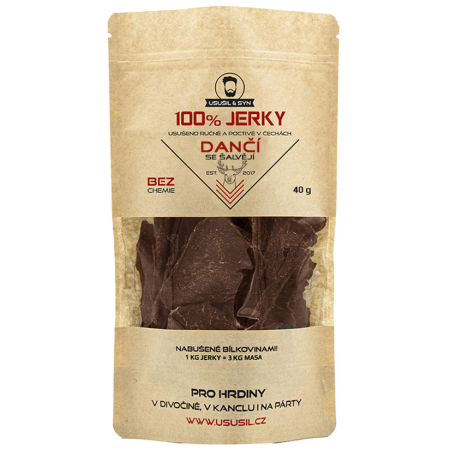 Jerky Usušil & Syn Cerb cu salvie 40 g