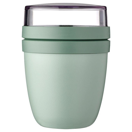 Cutie pentru gustări Mepal Ellipse Mini 300 + 120 ml verde Nordic Sage
